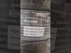 22mm ওয়্যার রিইনফোর্সড হাইড্রোলিক রাবার পায়ের পাতার মোজাবিশেষ সর্পিল এক্সটেনসিবল শিল্প রাবার পায়ের পাতার মোজাবিশেষ