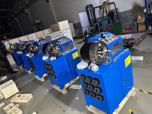 ভালো দাম 860*640*1300 মিমি মাত্রার নির্ভরযোগ্য রাবার নল ক্রাম্পিং মেশিন অনলাইন