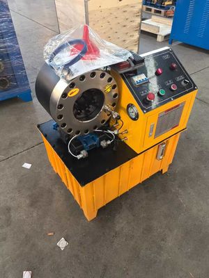 হলুদ রঙ DX68 ফিন পাওয়ার পায়ের পাতার মোজাবিশেষ Crimper 600T উচ্চ নির্ভুলতা সঙ্গে বড় ক্ষমতা