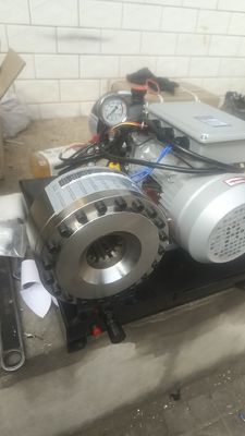 220V 3 অশ্বশক্তি সম্পন্ন হাইড্রোলিক পায়ের পাতার মোজাবিশেষ ক্রাইম্পিং মেশিন, 2.2KW মোটর এবং 1 বছরের ওয়ারেন্টি সহ