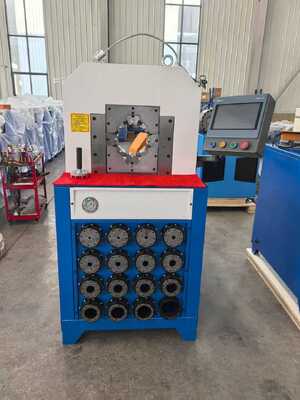 3 ইঞ্চি বৈদ্যুতিক 220v/380v হাইড্রোলিক হোস ক্রিমিং মেশিন 2800KN ক্রিমিং ফোর্স পিএলসি/বটন কন্ট্রোল সিস্টেম এবং 6-76 মিমি ক্রিমিং রেঞ্জ সহ