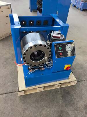 2 Inch Crimping Range Up To 51mm Blue Color 220V/240V/380V/415V Voltage Hydraulic Hose Crimping Machine Botton Control Systerm With Fast Change Mould Tool And Rack And 10 Interchangeable Dies