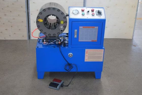 তেল পাম্প চাপ 31.5Mpa DX68 পায়ের পাতার মোজাবিশেষ Crimping মেশিন উচ্চ দক্ষতা