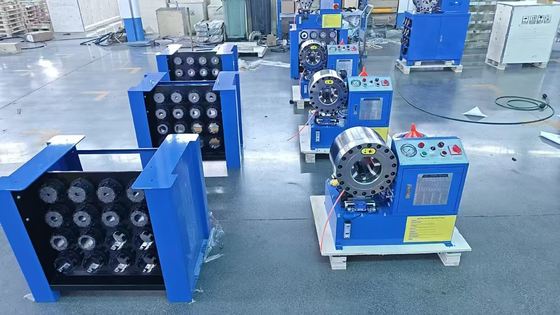 2 ইঞ্চি P38 হাইড্রোলিক পায়ের পাতার মোজাবিশেষ Crimping মেশিন 1/4 থেকে 2 ইঞ্চি পরিসীমা
