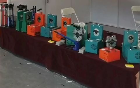 900W 5/8 ইঞ্চি এসি পায়ের পাতার মোজাবিশেষ Crimping মেশিন 220V হাইড্রোলিক Crimper