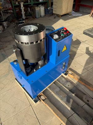 ভালো দাম Electric Round And Square Pipe Crimping Machine 220V/380V for 1/4 to 2 Inch Pipes Blue color অনলাইন