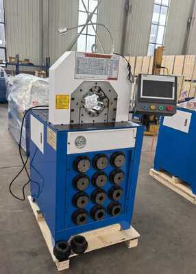 দক্ষ হোস প্রেস করার জন্য ১৫টি পরিবর্তনযোগ্য ডাইস সহ ৩ ইঞ্চি পিএলসি কন্ট্রোল হাইড্রোলিক হোস ক্রাইম্পিং মেশিন