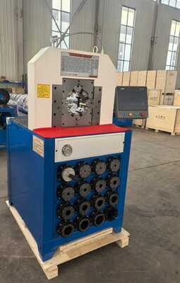 3 ইঞ্চি 6-76 মিমি হাইড্রোলিক পায়ের পাতার মোজাবিশেষ মেশিন 15 ডাই এবং দ্রুত পরিবর্তন ছাঁচ নকশা দক্ষ পায়ের পাতার মোজাবিশেষ জন্য