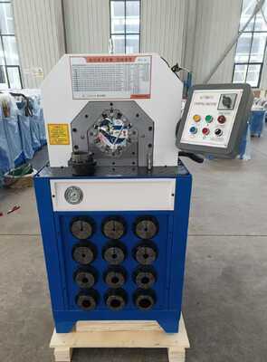 ভালো দাম ১৫টি পরিবর্তনযোগ্য ডাই এবং বোতাম নিয়ন্ত্রণ ব্যবস্থা সহ ৩ ইঞ্চি ৬-৭৬মিমি হাইড্রোলিক হোস ক্রিম্পিং মেশিন অনলাইন