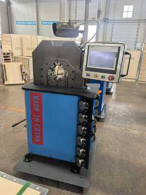 ভালো দাম শিল্প ব্যবহারের জন্য ০.০১ মিমি নির্ভুলতা এবং ৬-১০২ মিমি ক্রিম্পিং রেঞ্জ সহ ইলেকট্রিক হাইড্রোলিক হোস ক্রিম্পিং মেশিন অনলাইন