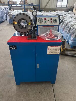 ৬০০ টন ক্রিম্পিং ফোর্স, ৬-৫১ মিমি পরিসীমা এবং ১০টি পরিবর্তনযোগ্য ডাই সহ ২ ইঞ্চি ইলেকট্রিক রাবার হোস ক্রিম্পিং মেশিন