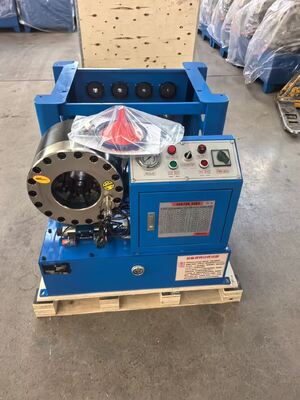 ৬-৫১মিমি হাইড্রোলিক হোস ক্রিম্পিং মেশিন, ফাস্ট চেঞ্জ মোল্ড টুল এবং বহুমুখী ক্রিম্পিংয়ের জন্য ১০টি ইন্টারচেঞ্জেবল ডাই সহ