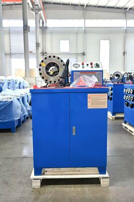 ভালো দাম 2 ইঞ্চি 600T রাবার পায়ের পাতার মোজাবিশেষ Crimping মেশিন সঙ্গে 6-51mm পরিসীমা এবং 10 বিনিময়যোগ্য Dies অনলাইন